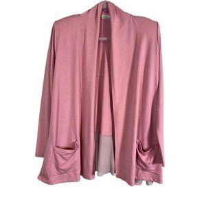 Logo Sweater M Pink Cardigan Swiss Dot Feminine Ballerina Neutral Casual Girly